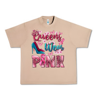 Burro Queens wear pink Breast Cancer Urban Heavy Tee - NancyCooperArtShop