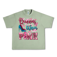 Oil Green Queens wear pink Breast Cancer Urban Heavy Tee - NancyCooperArtShop