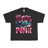 Pigment Black Queens wear pink Breast Cancer Urban Heavy Tee - NancyCooperArtShop