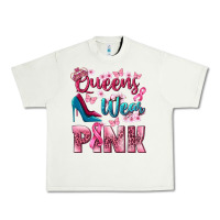 Pistachio Queens wear pink Breast Cancer Urban Heavy Tee - NancyCooperArtShop