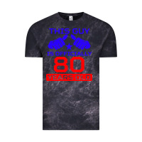 Cloud Black this guy is 80 years funny 80th birthday Vintage Tee - artisFamous