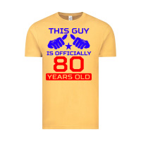 Vintage Mustard this guy is 80 years funny 80th birthday Vintage Tee - artisFamous