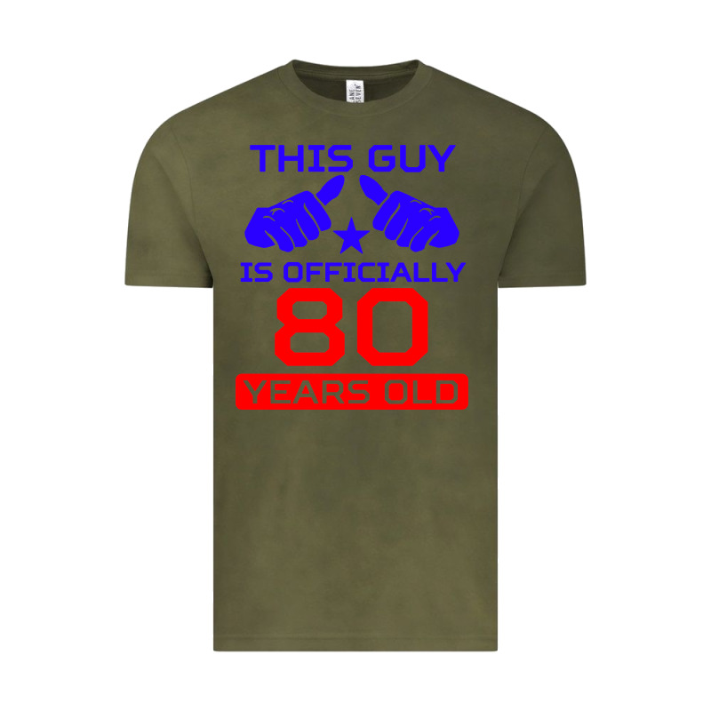 This Guy Is 80 Years Funny 80th Birthday Vintage Tee by artisFamous | Teevron