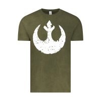 Vintage Olive distressed rebel alliance symbol Vintage Tee - artisFamous