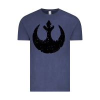 Vintage Denim distressed rebel alliance symbol Vintage Tee - artisFamous