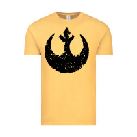 Vintage Mustard distressed rebel alliance symbol Vintage Tee - artisFamous