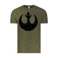Vintage Olive distressed rebel alliance symbol Vintage Tee - artisFamous