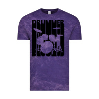 Cloud Purple vintage retro drummer Vintage Tee - artisFamous