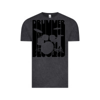 Vintage Black vintage retro drummer Vintage Tee - artisFamous