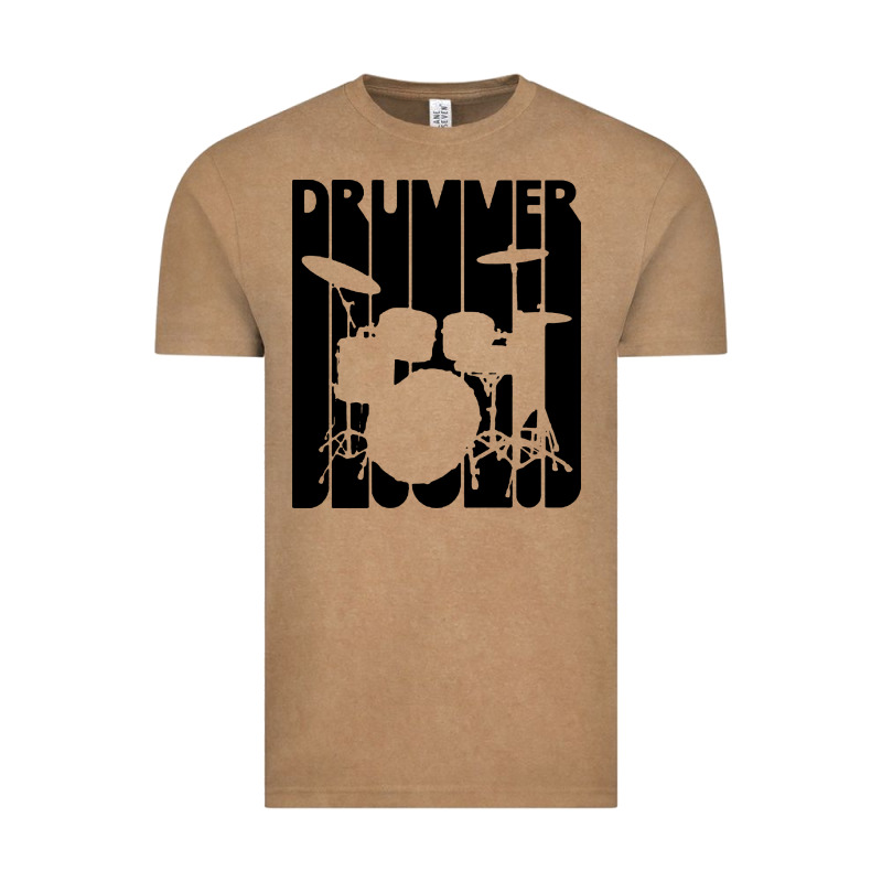 Vintage Retro Drummer Vintage Tee by artisFamous | Teevron
