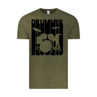 Vintage Olive vintage retro drummer Vintage Tee - artisFamous