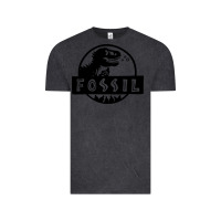Vintage Black fossil dinosaur  wild life Vintage Tee - artisFamous