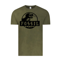 Vintage Olive fossil dinosaur  wild life Vintage Tee - artisFamous
