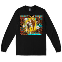 Black aztec tribal horse Long Sleeve Tee - TumblerDesignByShophia