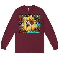 Burgundy aztec tribal horse Long Sleeve Tee - TumblerDesignByShophia