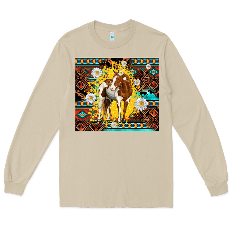 Aztec Tribal Horse Long Sleeve Tee by TumblerDesignByShophia | Teevron
