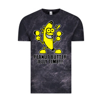 Cloud Black peanut butter jelly time banana Vintage Tee - artisFamous