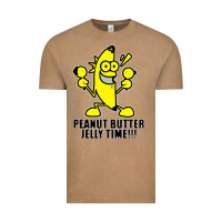 Peanut Butter Jelly Time Banana Vintage Tee | Teevron