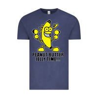 Vintage Denim peanut butter jelly time banana Vintage Tee - artisFamous