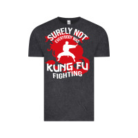 Vintage Black surely not everybody was kung fu fighting Vintage Tee - artisFamous
