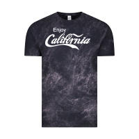 Cloud Black enjoy california Vintage Tee - artisFamous