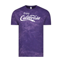 Cloud Purple enjoy california Vintage Tee - artisFamous