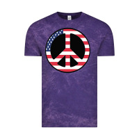 Cloud Purple United states peace symbol Vintage Tee - artisFamous