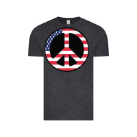 Vintage Black United states peace symbol Vintage Tee - artisFamous