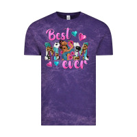 Cloud Purple Best Mom Ever Afro Woman Vintage Tee - texasbilliewilder