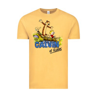 Vintage Mustard calvin hobbes Vintage Tee - artisFamous