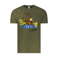 Vintage Olive calvin hobbes Vintage Tee - artisFamous