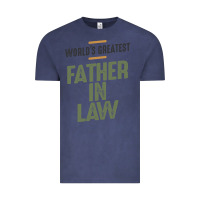 Vintage Denim World's Greatest Father-In-Law - Dad and Grandpa Vintage Tee - artisFamous