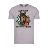 Vintage Zinc Just A Girl Who Loves Horses Vintage Tee - artisFamous
