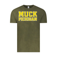 Vintage Olive muck fichigan Vintage Tee - artisFamous