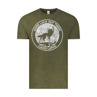 Vintage Olive fantastic mr fox wolf canis mountain Vintage Tee - artisFamous