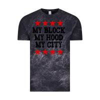 Cloud Black my block my hood my city Vintage Tee - artisFamous