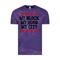 Cloud Purple my block my hood my city Vintage Tee - artisFamous