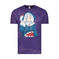 Cloud Purple Smile Beautiful Gawr Gura Vintage Tee - artisFamous