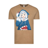 Vintage Coffee Smile Beautiful Gawr Gura Vintage Tee - artisFamous