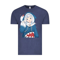 Vintage Denim Smile Beautiful Gawr Gura Vintage Tee - artisFamous