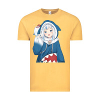 Vintage Mustard Smile Beautiful Gawr Gura Vintage Tee - artisFamous