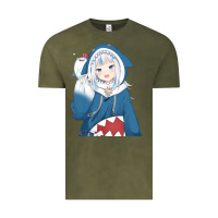 Vintage Olive Smile Beautiful Gawr Gura Vintage Tee - artisFamous