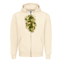 Sandshell camouflage patch 1 Zipper Hoodie - BundleAndBundleShop
