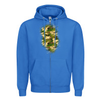 True Royal camouflage patch 1 Zipper Hoodie - BundleAndBundleShop