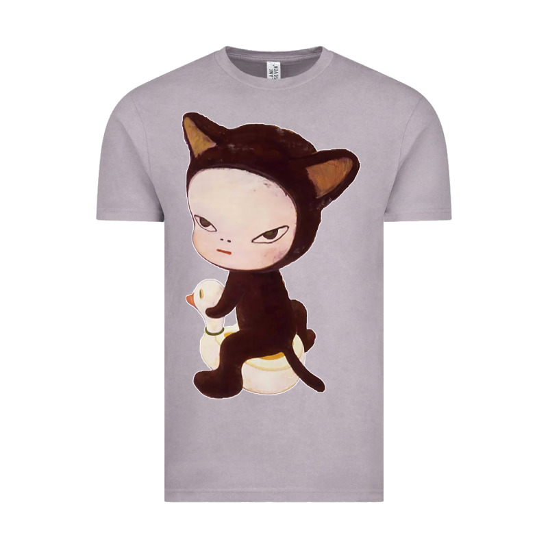 Yoshitomo Nara Cute Cat Vintage Tee by artisFamous | Teevron