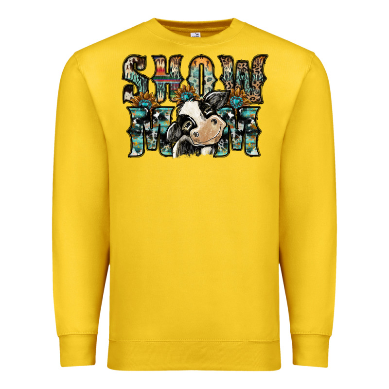 Show Mom Premium Sweatshirt by SublimationCraftShop | Teevron