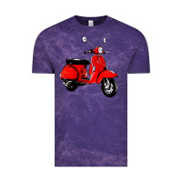 Cloud Purple classic italian vespa scooter Vintage Tee - artisFamous