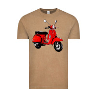 Vintage Coffee classic italian vespa scooter Vintage Tee - artisFamous