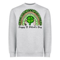 Happy St. Patrick's Day Rainbow Heavyweight Sweatshirt | Teevron