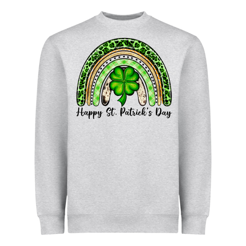 Happy St. Patrick's Day Rainbow Heavyweight Sweatshirt by OliviaCreatesArt | Teevron